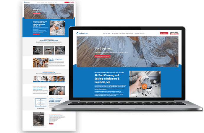 Duct Cleaning Website Design